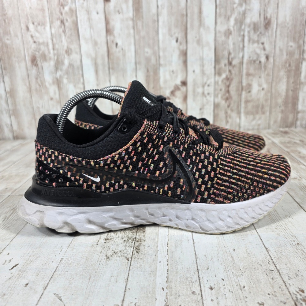 Nike React Infinity Run Flyknit 2 Mens Black Multicolor DH5392-002 Running Shoes